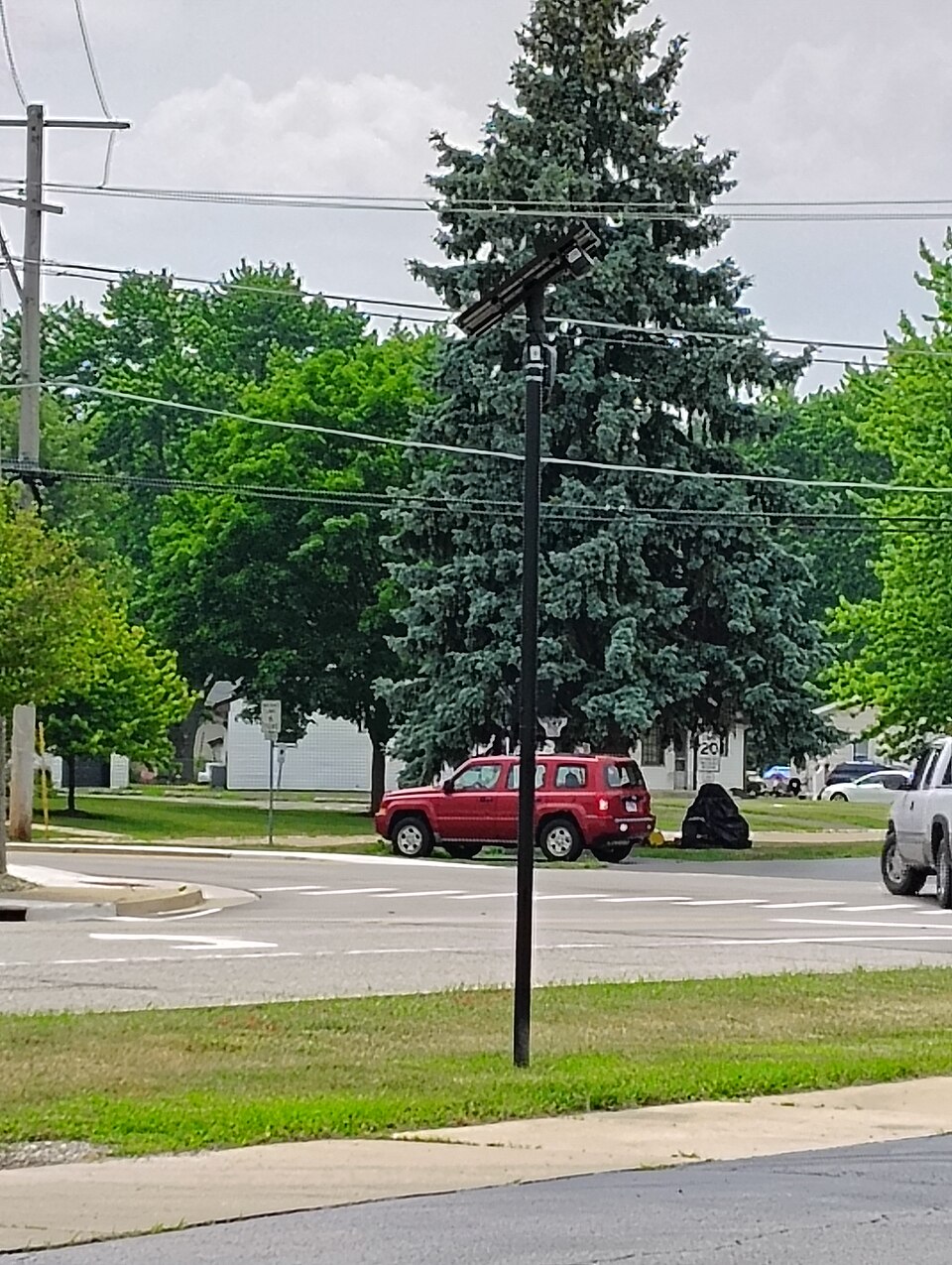 Illustrative Flock Safety license-plate reader camera in Illinois